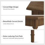 Larry Walnut Farmhouse Spindle Leg Dining Table, Seats Six 9 Larry Walnut Farmhouse Spindle Leg Dining Table, Seats Six