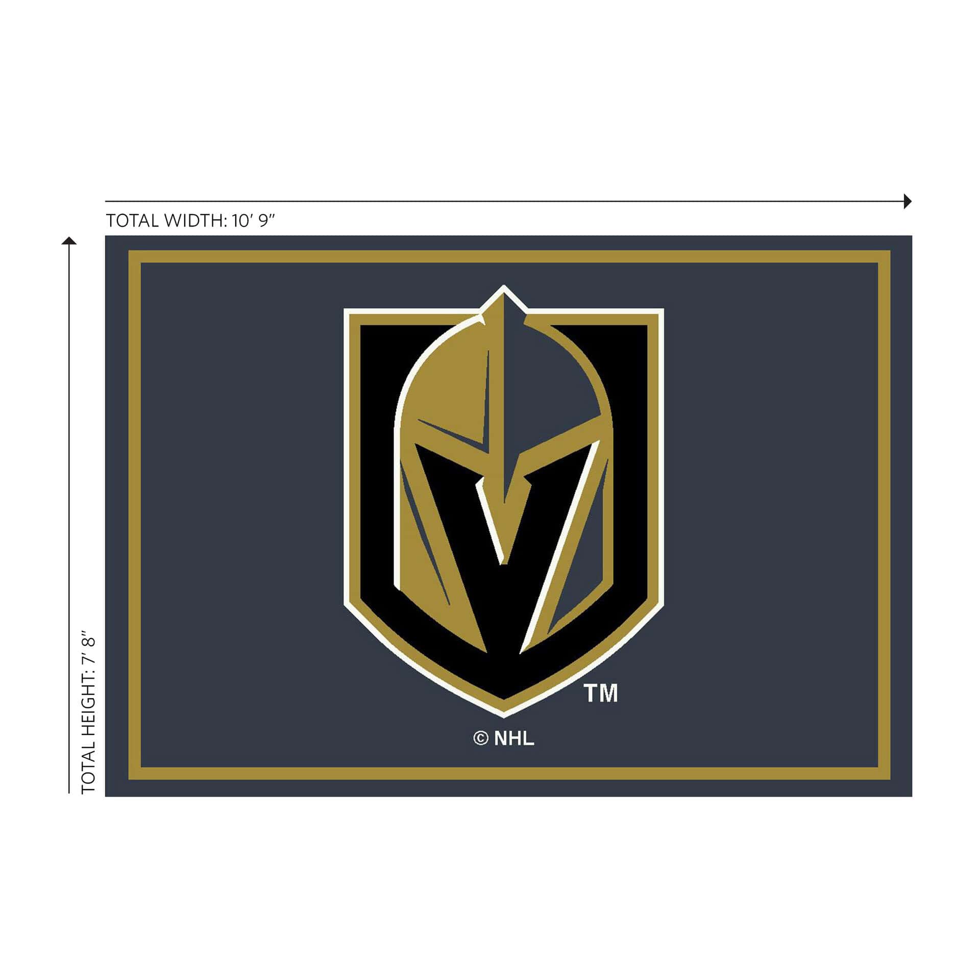 Las Vegas Golden Knights 8x11 Spirit Rug 2 Las Vegas Golden Knights 8x11 Spirit Rug - Image 2