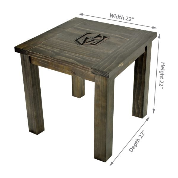 Las Vegas Golden Knights Reclaimed Side Table 4