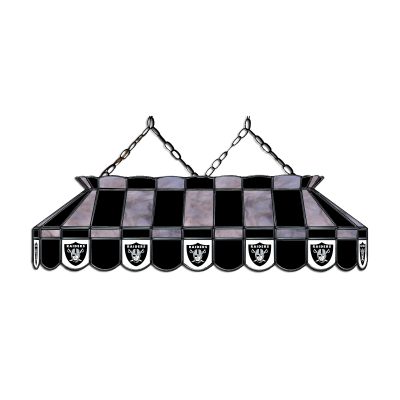 Las Vegas Raiders 40 Inch Stained Glass Billiard Lamp