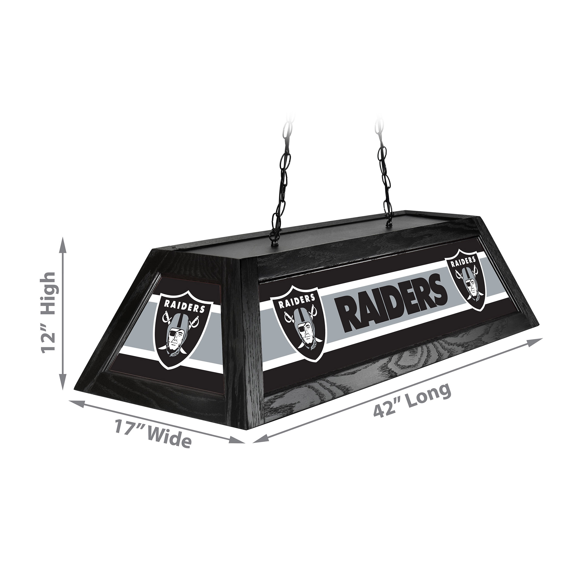 Las Vegas Raiders 42 Inch Acrylic Billiard Lamp