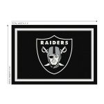 Las Vegas Raiders 4x6 Officially Licensed NFL Spirit Rug