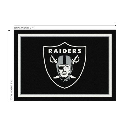 Las Vegas Raiders 4x6 Officially Licensed NFL Spirit Rug