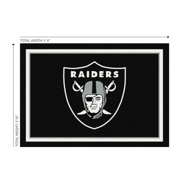 Las Vegas Raiders 4x6 Officially Licensed NFL Spirit Rug
