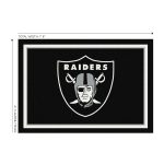 Las Vegas Raiders 6x8 Spirit Area Rug Officially Licensed NFL