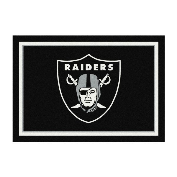 Las Vegas Raiders 6x8 Spirit Area Rug Officially Licensed NFL 2