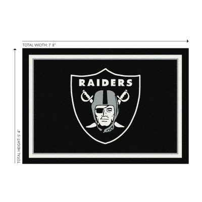 Las Vegas Raiders 6x8 Spirit Area Rug Officially Licensed NFL