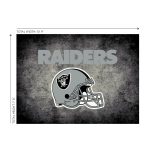 Las Vegas Raiders 8x11 Distressed Area Rug
