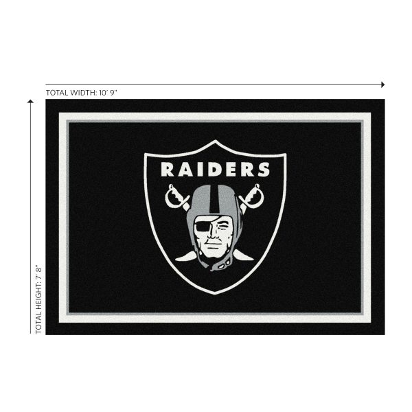 Las Vegas Raiders 8x11 Spirit Area Rug Officially Licensed 1