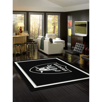 Las Vegas Raiders 8x11 Spirit Area Rug Officially Licensed