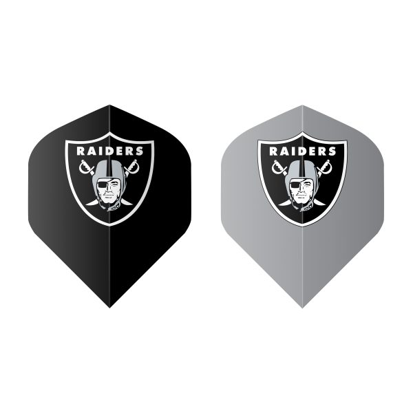 Las Vegas Raiders Bristle Dartboard Cabinet Set 6