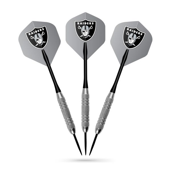 Las Vegas Raiders Bristle Dartboard Cabinet Set 7