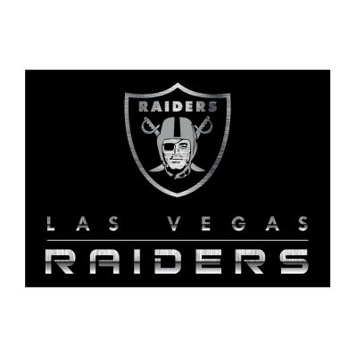 Las Vegas Raiders Chrome 6x8 Area Rug Officially Licensed