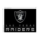Las Vegas Raiders Chrome 8x11 Area Rug