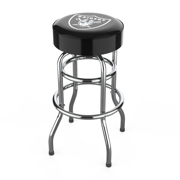 Las Vegas Raiders Chrome Logo Bar Stool 1