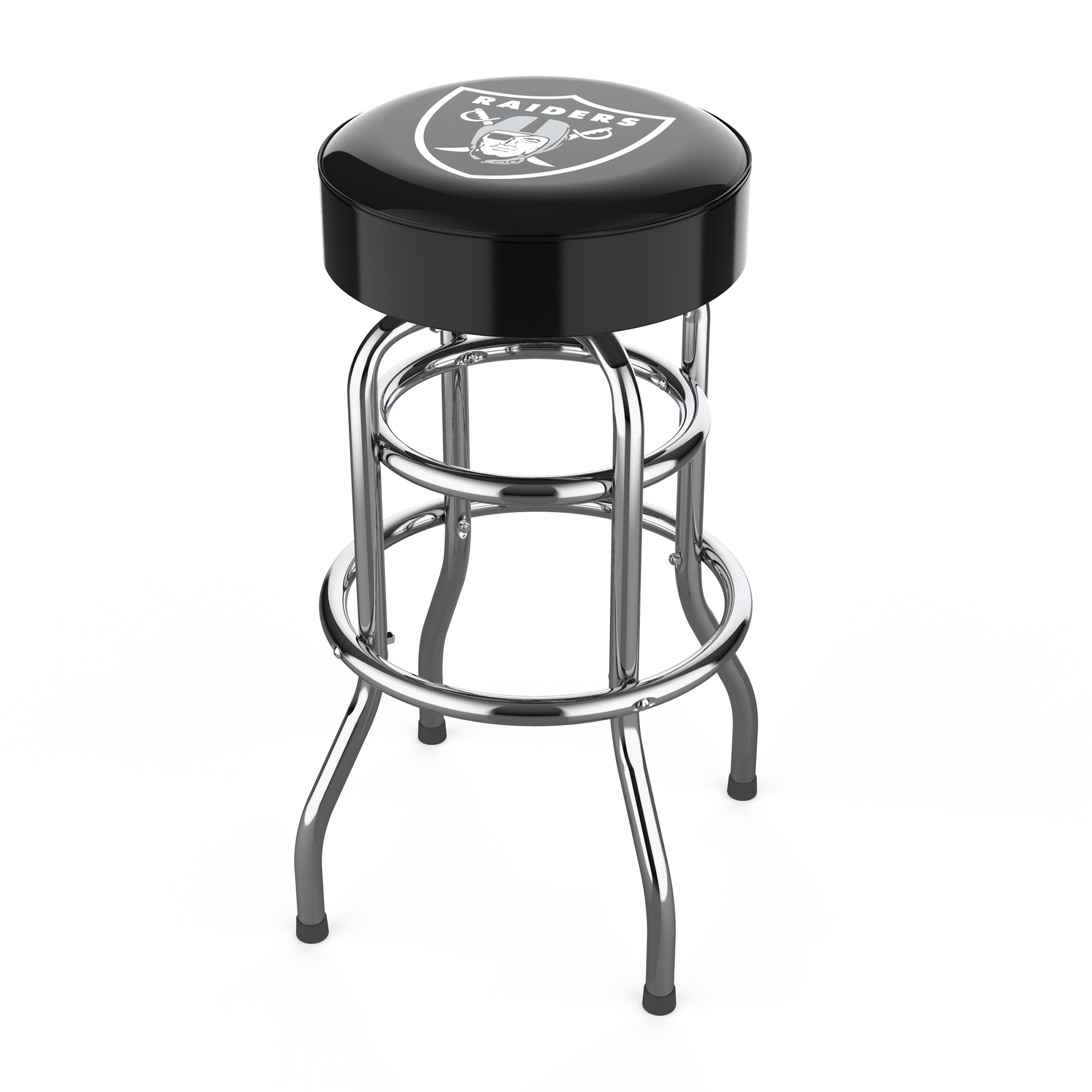 Las Vegas Raiders Chrome Logo Bar Stool 2 Las Vegas Raiders Chrome Logo Bar Stool - Image 2