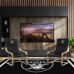 Las Vegas Raiders Embroidered Birch Bentwood Accent Chair