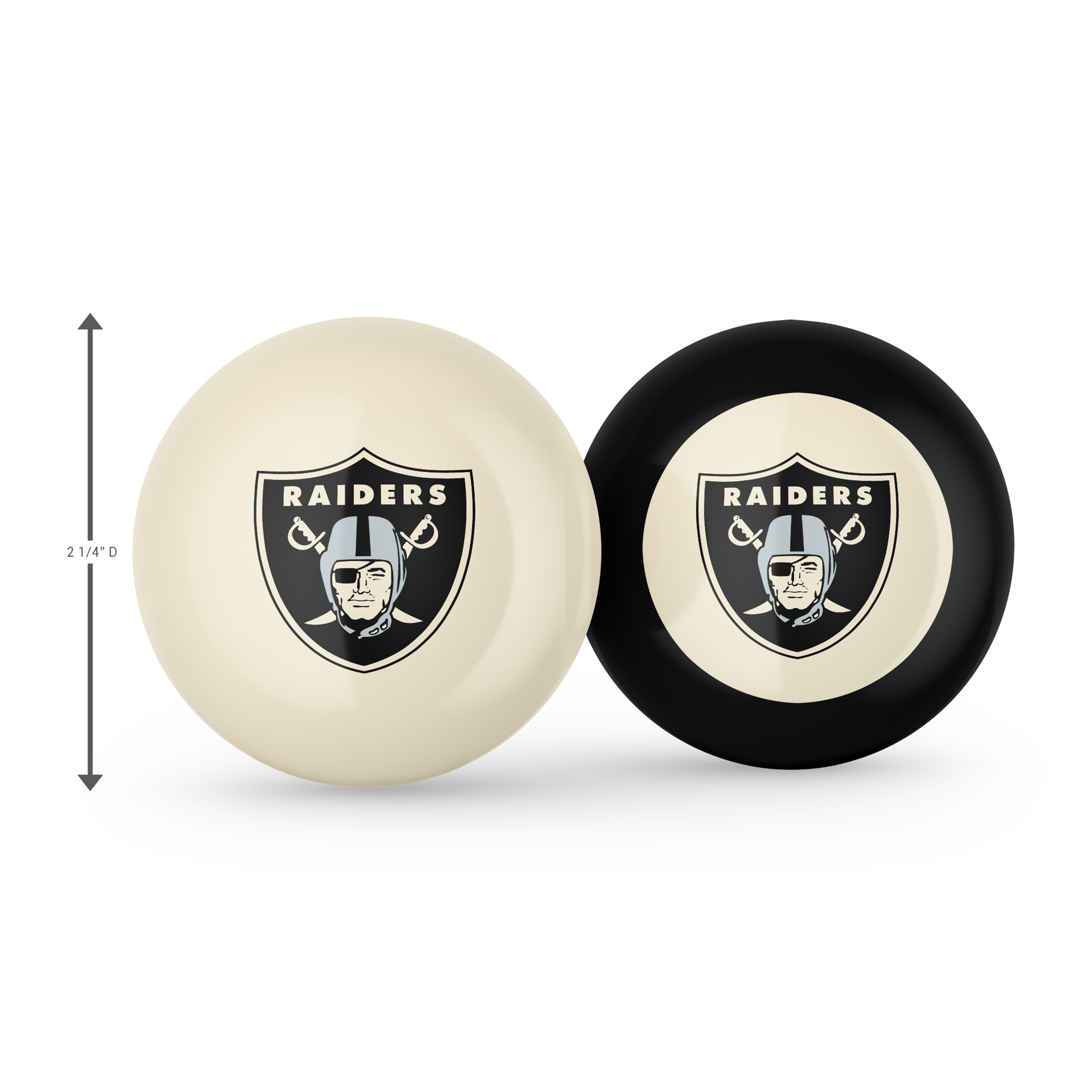 Las Vegas Raiders Grade A Polyester Logo Billiard Balls 3 Las Vegas Raiders Grade A Polyester Logo Billiard Balls - Image 3
