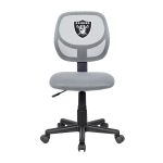 Las Vegas Raiders Grey Armless Mesh Task Chair