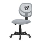 Las Vegas Raiders Grey Armless Mesh Task Chair