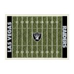 Las Vegas Raiders Homefield Football Field 4x6 Area Rug