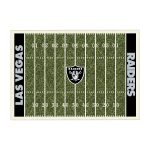 Las Vegas Raiders Homefield Football Field Rug 6x8