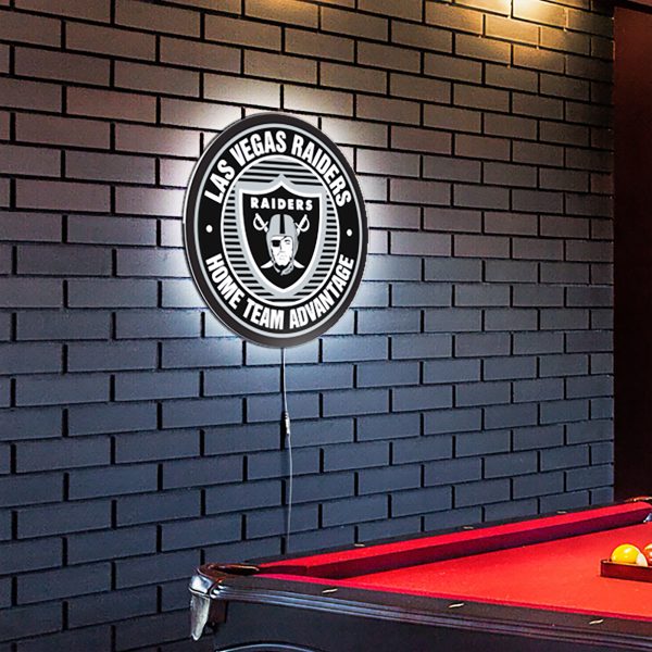 Las Vegas Raiders LED Home Field Advantage Lighted Sign 1