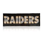 Las Vegas Raiders Lighted Recycled Metal Street Sign NFL 6 Las Vegas Raiders Lighted Recycled Metal Street Sign NFL