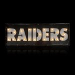 Las Vegas Raiders Lighted Recycled Metal Street Sign NFL 8 Las Vegas Raiders Lighted Recycled Metal Street Sign NFL