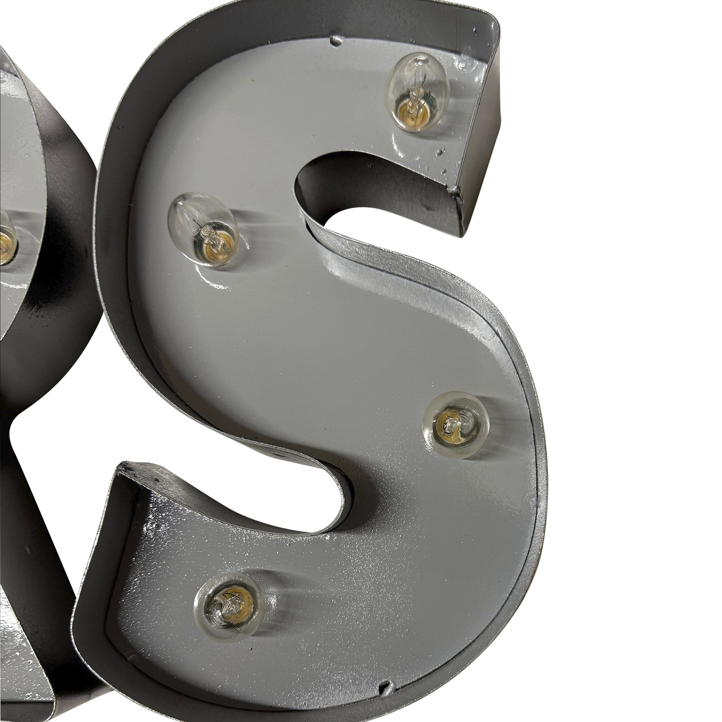 Las Vegas Raiders Lighted Recycled Metal Wordmark Logo Sign 2 Las Vegas Raiders Lighted Recycled Metal Wordmark Logo Sign - Image 2