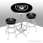 Las Vegas Raiders NFL Chrome Pub Table
