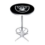Las Vegas Raiders NFL Chrome Pub Table