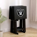 Las Vegas Raiders NFL TV Tray Set 4 Las Vegas Raiders NFL TV Tray Set
