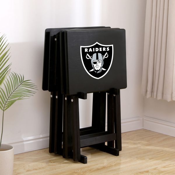 Las Vegas Raiders NFL TV Tray Set