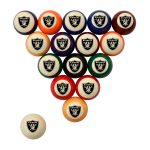Las Vegas Raiders Polyester Retro Billiard Ball Set