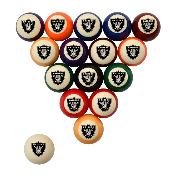 Las Vegas Raiders Polyester Retro Billiard Ball Set