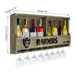 Las Vegas Raiders Reclaimed Wood Bar Shelf