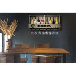 Las Vegas Raiders Reclaimed Wood Bar Shelf