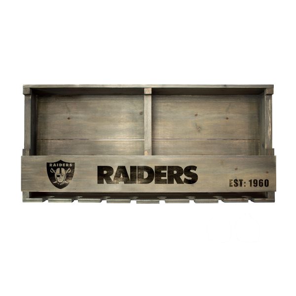 Las Vegas Raiders Reclaimed Wood Bar Shelf