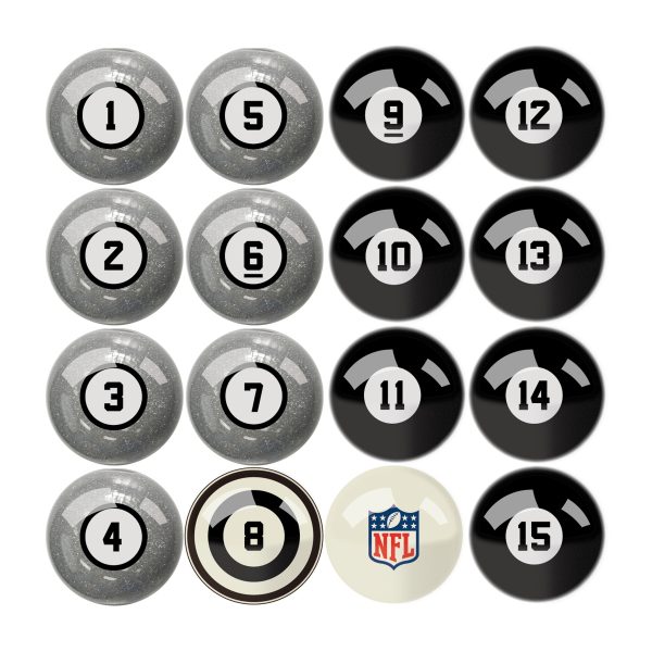 Las Vegas Raiders Regulation Billiard Ball Set 1