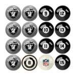 Las Vegas Raiders Regulation Billiard Ball Set