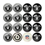 Las Vegas Raiders Regulation Billiard Ball Set