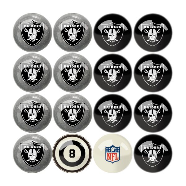 Las Vegas Raiders Regulation Billiard Ball Set 2