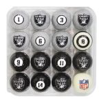Las Vegas Raiders Regulation Billiard Ball Set
