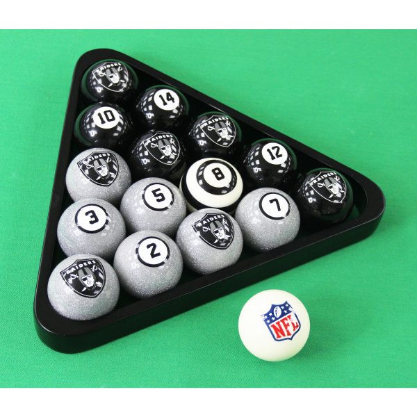 Las Vegas Raiders Regulation Billiard Ball Set 5