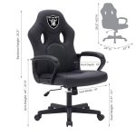 Las Vegas Raiders Vision Swivel Mesh Adjustable Game Chair