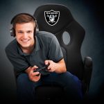 Las Vegas Raiders Vision Swivel Mesh Adjustable Game Chair