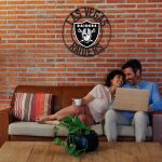Las Vegas Raiders Wrought Iron 24 Inch Wall Art