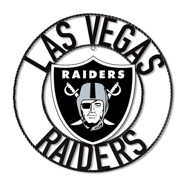 Las Vegas Raiders Wrought Iron 24 Inch Wall Art