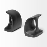 Last Cobbler's (Set of 2) 8L x 6W Black Shoemaker Tool Bookends